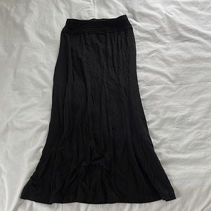 Max Studio Maxi Floor Length Black Skirt